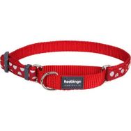 Reddingo Kırmızı Üzerine Beyaz Benekli Boyun 25 mm Köpek Tasması