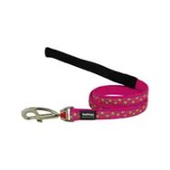Reddingo Pembe Üzeri Lime Yıldızlı Göğüs 12 mm Köpek Tasması