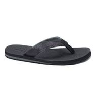 REDVOLUTION Flip Flop Klasik Suni Deri Myst Siyah Kadın Sandalet