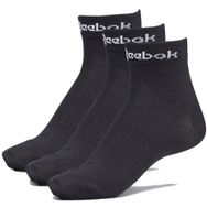 Reebok GH8166 Act Core Ankle Sock 3P Siyah Erkek Çorap