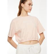 Reebok IM1797 Açık Pembe Yuvarlak Yaka Kadın T-Shirt