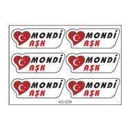 Refleks Motor 046 A5 Tek Paket Çoklu Sticker