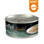 Reflex 24x70 gr Plus Ton Balık Tavuklu Yetişkin Konserve Kedi Maması
