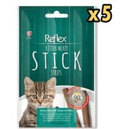 Reflex 3x5 gr 5 Adet Hindili Stick Yavru Kedi Ödül Maması