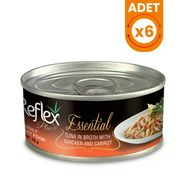 Reflex 6x70 gr Plus Ton Balık Tavuklu Yetişkin Konserve Kedi Maması