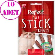Reflex Biftekli ve Kuzulu Çubuk 3x5 gr 10 Adet Kedi Ödül Maması