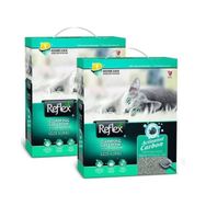 Reflex Box 2x6 lt Active Carbon Gri Kedi Kumu
