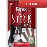 Reflex Dog Stick Treats Kuzu Etli Çubuk 3x3x11 gr Köpek Ödül Maması