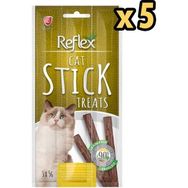 Reflex Hindili ve Kuzulu 5'li 3x5 gr Kedi Ödül Çubuğu