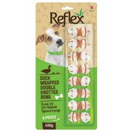 Reflex Ördek Etli Çift Düğümlü Çiğneme Kemiği 100 gr Köpek Ödülü