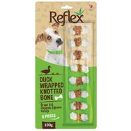 Reflex Ördek Etli Düğümlü Çiğneme Kemiği 8x100 gr Köpek Ödülü