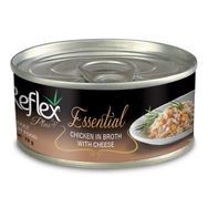 Reflex Plus 70 gr Essential Tavuk ve Peynirli Et Sulu Yetişkin Kedi Konservesi
