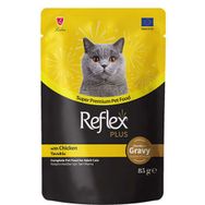 Reflex Plus Alutray 85 gr Soslu Tavuklu Yetişkin Kedi Maması