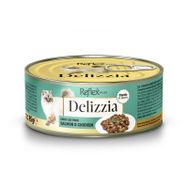 Reflex Plus Delizzia Sos İçinde Somonlu ve Tavuklu Parça Etli Yetişkin 85 gr Kedi Konservesi
