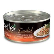 Reflex Plus Essential Ton Balıklı Tavuklu Havuçlu 70 gr Yaş Kedi Konservesi