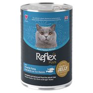 Reflex Plus Jöle İçinde Alabalıklı ve Ton Balıklı 400 gr Yetişkin Konserve Kedi Maması