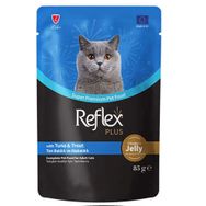 Reflex Plus Pouch Jelly 85 gr Ton ve Alabalıklı Jöleli Kedi Yaş Maması