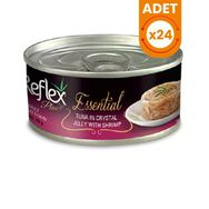Reflex Plus Ton Balık ve Karidesli Jöleli 24x70 gr Yetişkin Konserve Kedi Maması