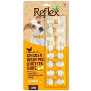 Reflex Tavuk Etli Çift Düğümlü Çiğneme 8'li 100 gr Köpek Kemiği
