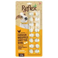Reflex Tavuk Etli Düğümlü Çiğneme Kemiği 8x100 gr Köpek Ödülü