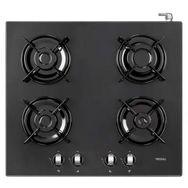 Regal RGL SGO 610S 4 Gözlü Gazlı Paslanmaz Cam Yüzeyli Set Üstü Ocak Siyah