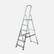 Regalux Alüminyum 6 Basamak 195x48x12 cm Katlanabilir Ev - Ofis Tipi Merdiven