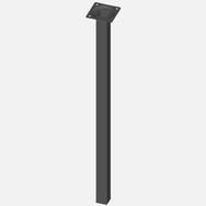 Regalux Çelik Boru Kare 500 mm Siyah Masa Ayağı