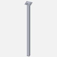 Regalux Çelik Boru Kare 600 mm Krom Masa Ayağı