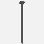 Regalux Çelik Boru Kare 600 mm Siyah Masa Ayağı