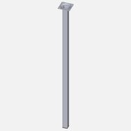 Regalux Çelik Boru Kare 700 mm Krom Masa Ayağı