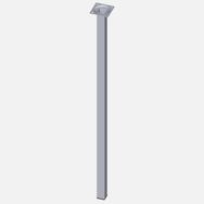 Regalux Çelik Boru Kare 700 mm Krom Masa Ayağı