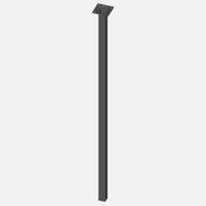 Regalux Çelik Boru Kare 800 mm Siyah Masa Ayağı