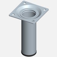 Regalux Çelik Boru Yuvarlak 100 mm Paslanmaz Çelik Renginde Masa Ayağı