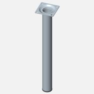 Regalux Çelik Boru Yuvarlak 300 mm Paslanmaz Çelik Rengi Masa Ayağı