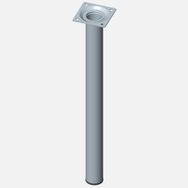 Regalux Çelik Boru Yuvarlak 400 mm Paslanmaz Çelik Renginde Masa Ayağı