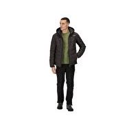 Regatta RMN199 Cranmore Puffer Antrasit Kapüşonlu Zip Erkek Ceket