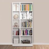 Remaks 10 Raflı Beyaz Kitaplık