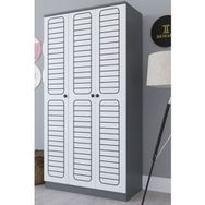 Remaks Fuga 3 Kapaklı Beyaz Elbise Dolabı