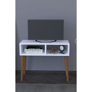 Remaks Retro Beyaz Tv Sehpası