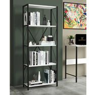 Remaks Small 5 Raflı Metal Beyaz Kitaplık