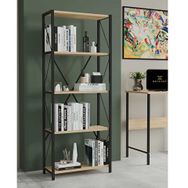 Remaks Small 5 Raflı Metal Meşe Kitaplık