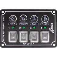 Remkay 12V 5'li İzoleli Yatay Switch Panel