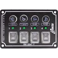Remkay 12V 8'li İzoleli Yatay Switch Panel