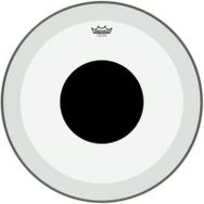 Remo P3-1324-10 Powerstroke P3 Şeffaf Top Black Dot 24" Bas Davul Derisi