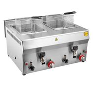 Remta 8+8 lt Çiftli LPG Musluklu (CE Belgeli) Fritöz
