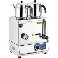 Remta EP02 30 Model Çift Demlikli Elektrikli Pleytsiz 24 lt 2 Adet Demlik Çay Ocağı