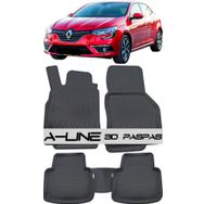 Renault Megane 4 Hb 2016 Siyah Havuzlu Paspas