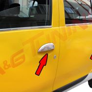 Renault Symbol 2013 Üzeri Paslanmaz Çelik 4 Kapı Krom Kapı Kolu