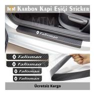 Renault Talisman 4 Adet Karbon Kapı Eşiği Sticker