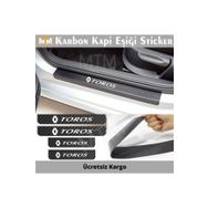 Renault Toros 4 Adet Karbon Kapı Eşiği Sticker